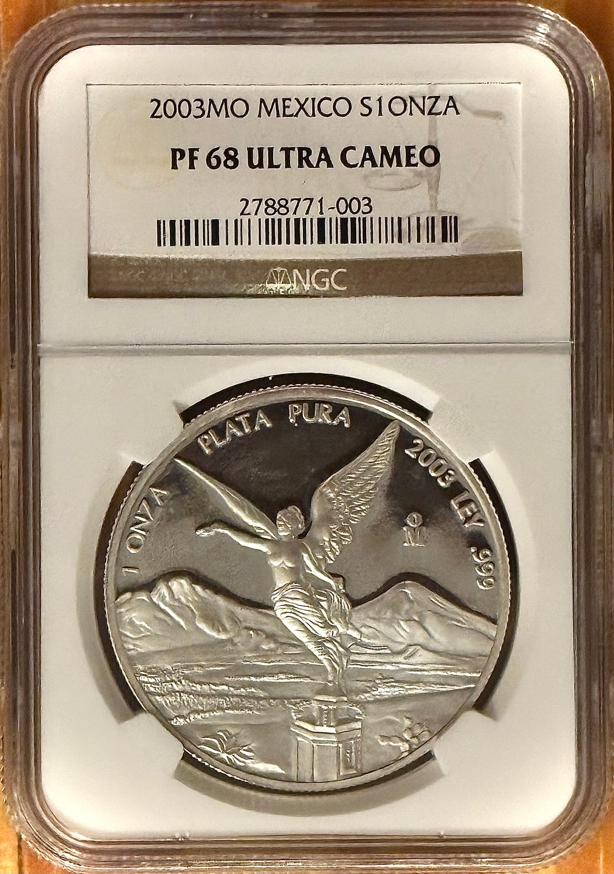 2003-Mo Mexico 1 oz Silver Libertad Proof PCGS PR68 ULTRA CAMEO