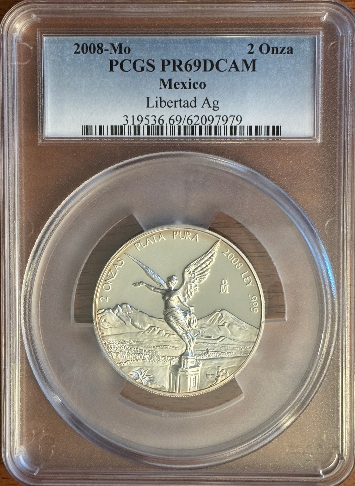 2008-Mo Mexico Libertad 2 oz Proof - PR69DCAM