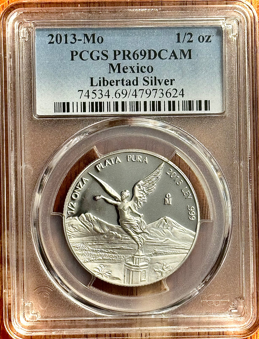 2013-Mo Mexico 1/2oz Libertad Proof - PCGS PR69DCAM