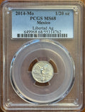 2014-Mo Mexico 1/20 oz Libertad BU - PCGS MS68