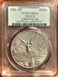 2001-Mo Mexico 1oz Libertad BU - PCGS MS64