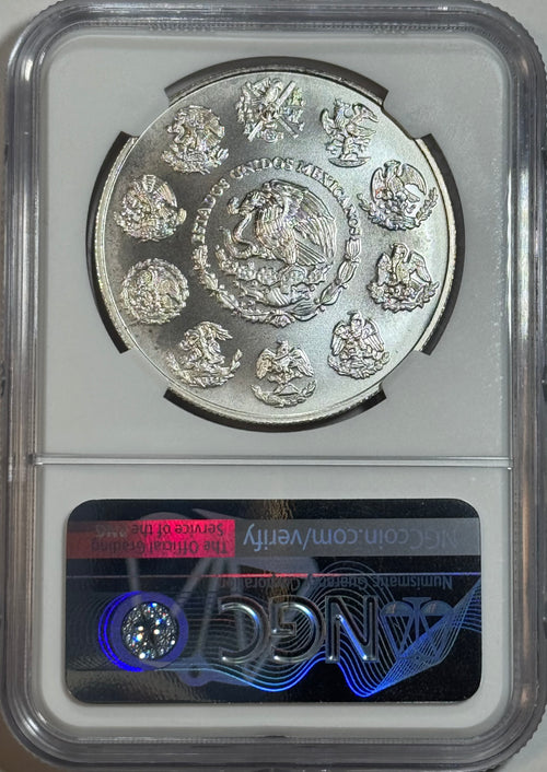 2001-Mo Mexico 1 oz Silver Libertad NGC MS67