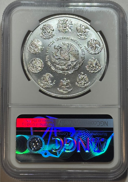 2001-Mo Mexico 1 oz Silver Libertad NGC MS67