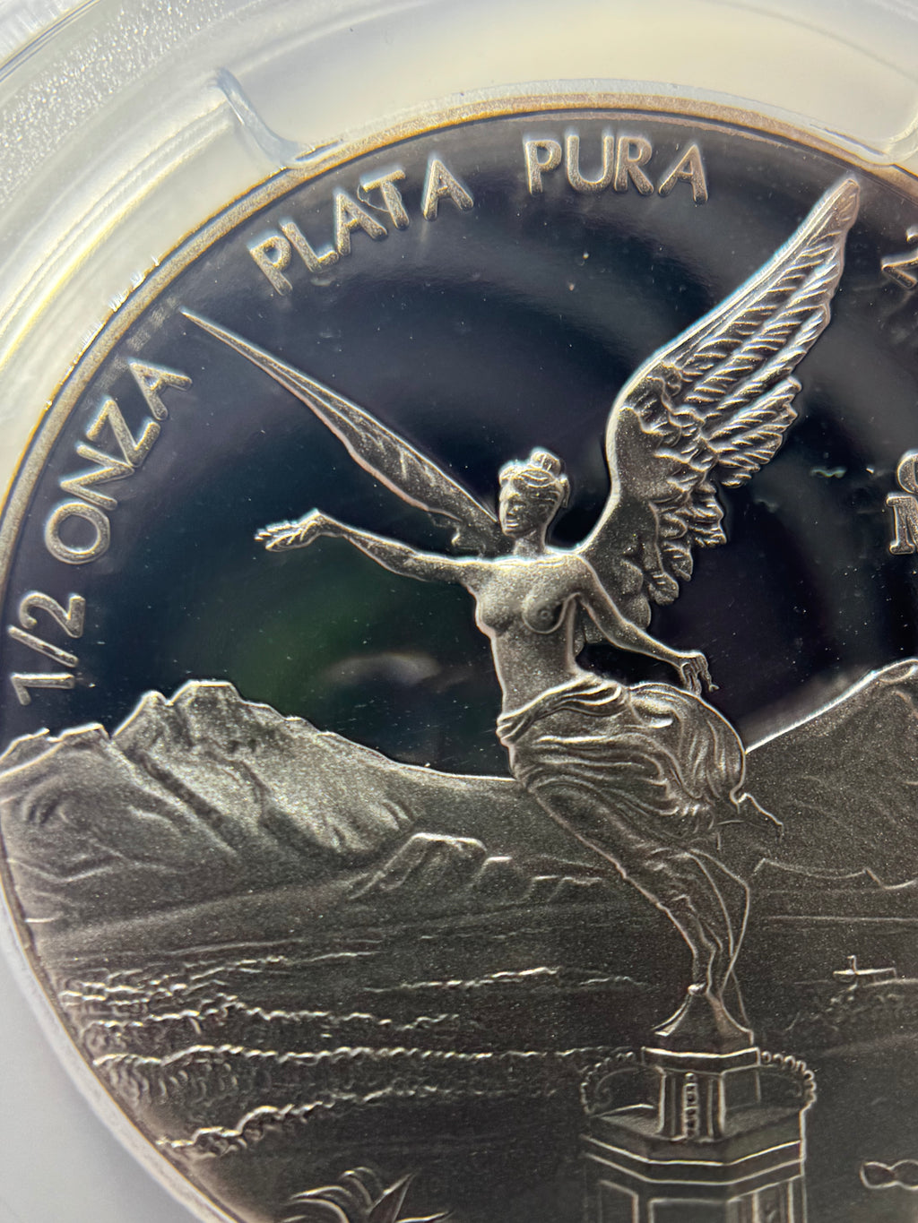 2003-Mo Mexico 1/2 oz Silver Libertad Proof PCGS PR69DCAM - DETACHED WING VARIETY