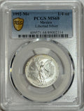 1992-Mo Mexico 1/4 oz Silver Libertad PCGS MS68