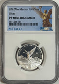 2022-Mo Mexico 1/4 oz Silver Libertad Proof NGC PF70 ULTRA CAMEO