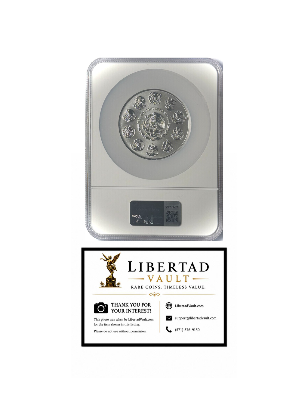 2025-Mo Mexico 5oz Silver Libertad Reverse Proof NGC REVERSE PF69