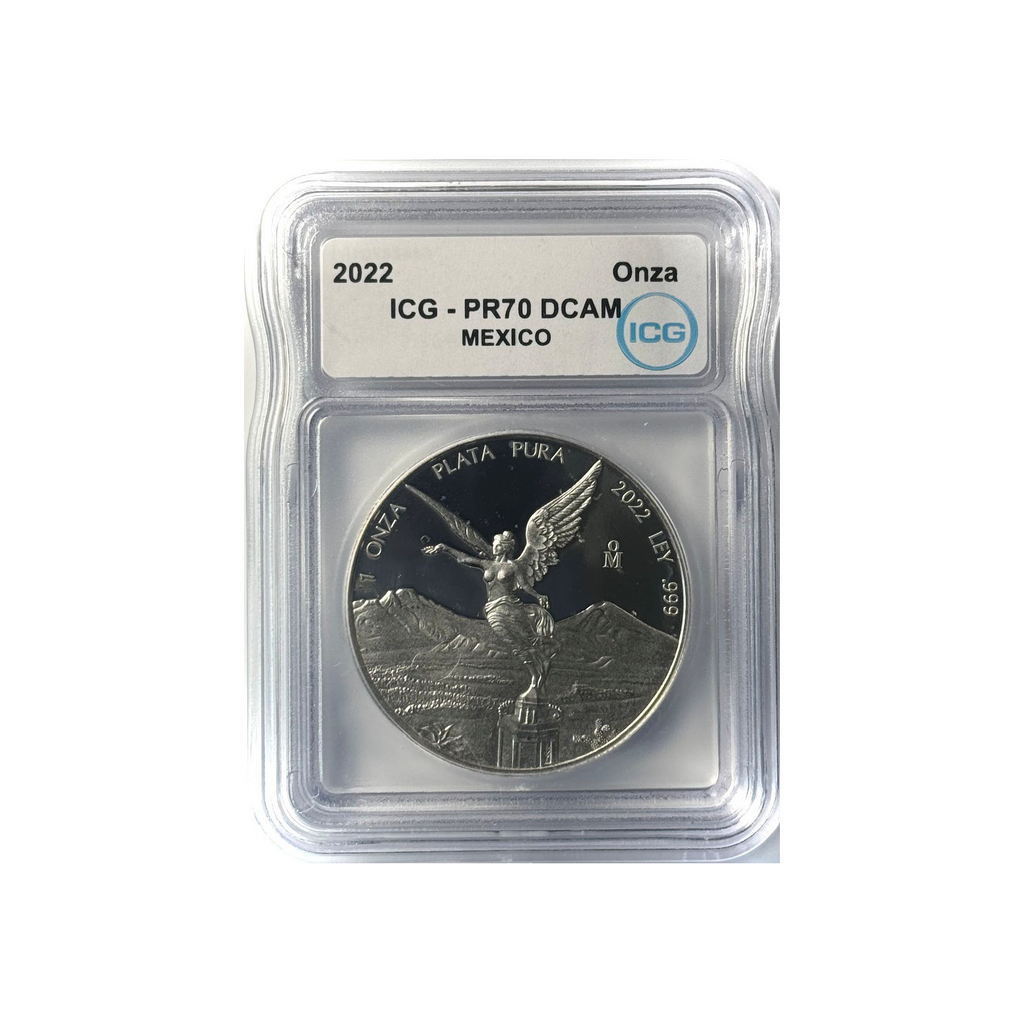 2022-Mo Mexico 1oz Silver Libertad Proof ICG PR70DCAM