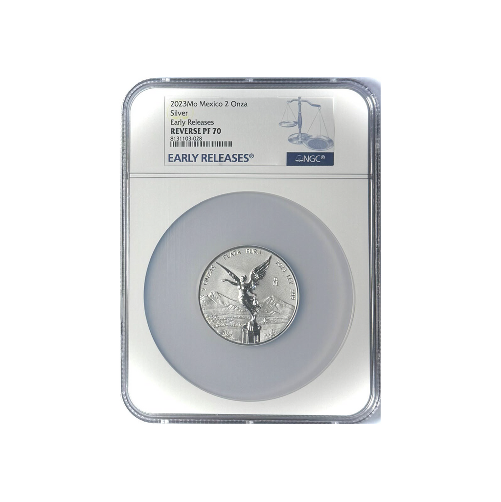 2023-Mo Mexico 2oz Silver Libertad Reverse Proof NGC REVERSE PF70