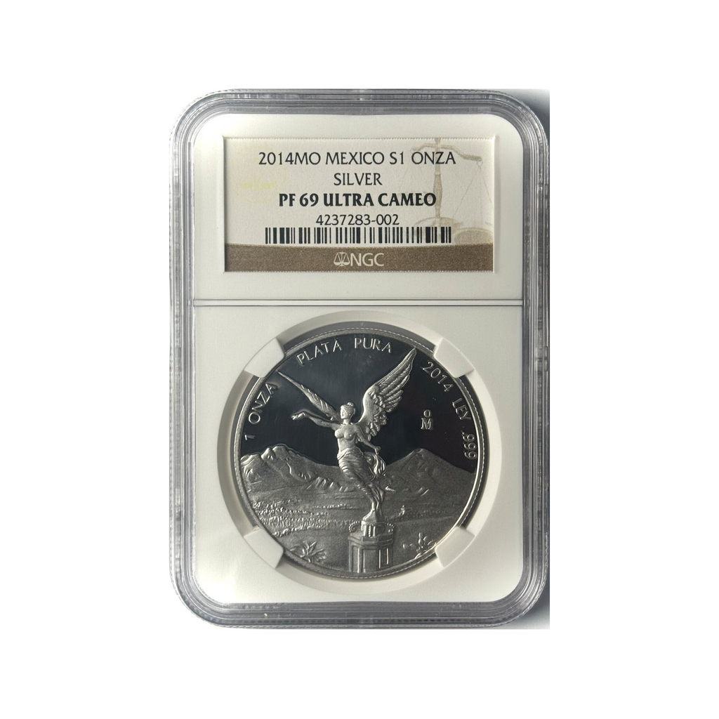 2014-Mo Mexico 1oz Silver Libertad Proof NGC PF69 ULTRA CAMEO