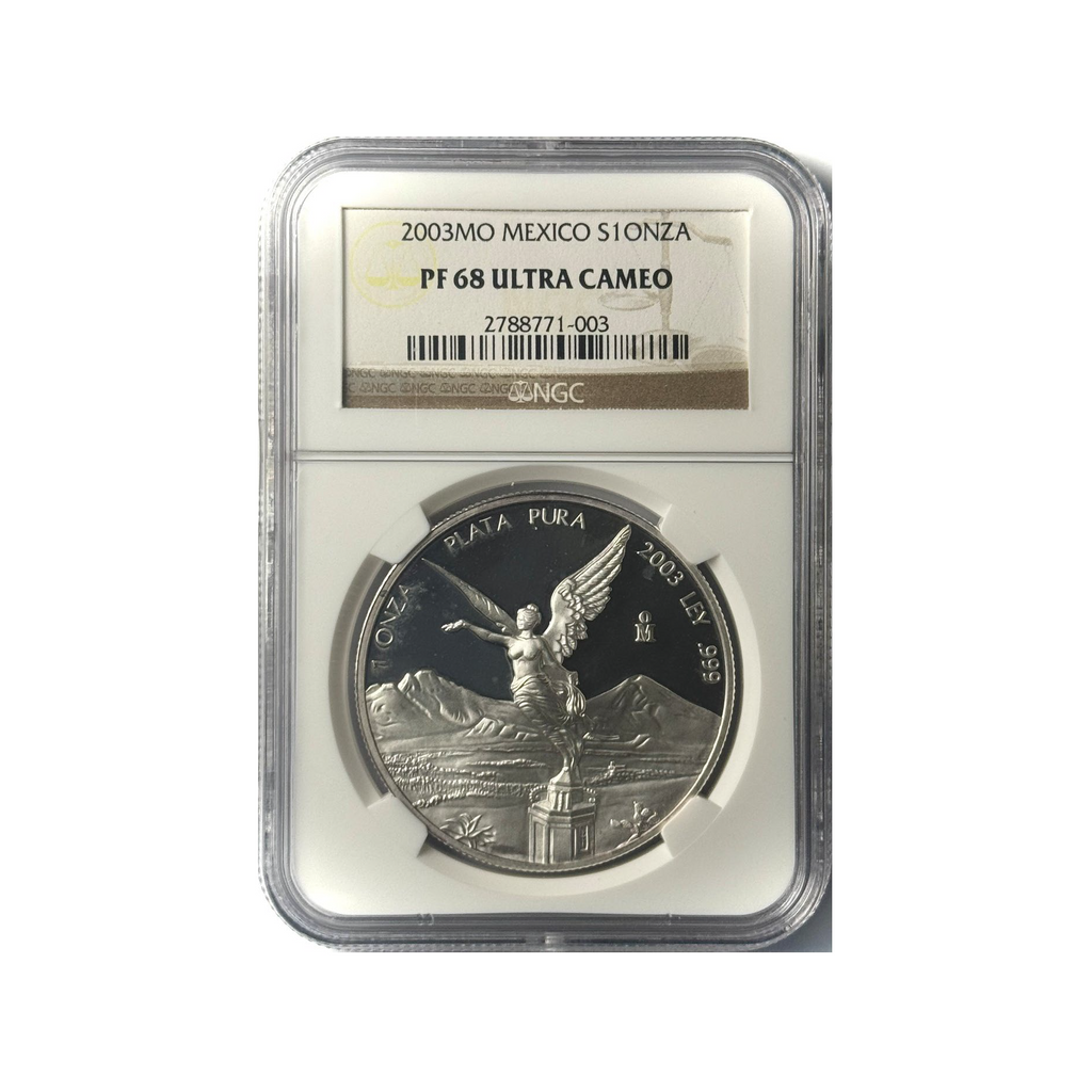 2003-Mo Mexico 1oz Silver Libertad Proof PCGS PR68 ULTRA CAMEO
