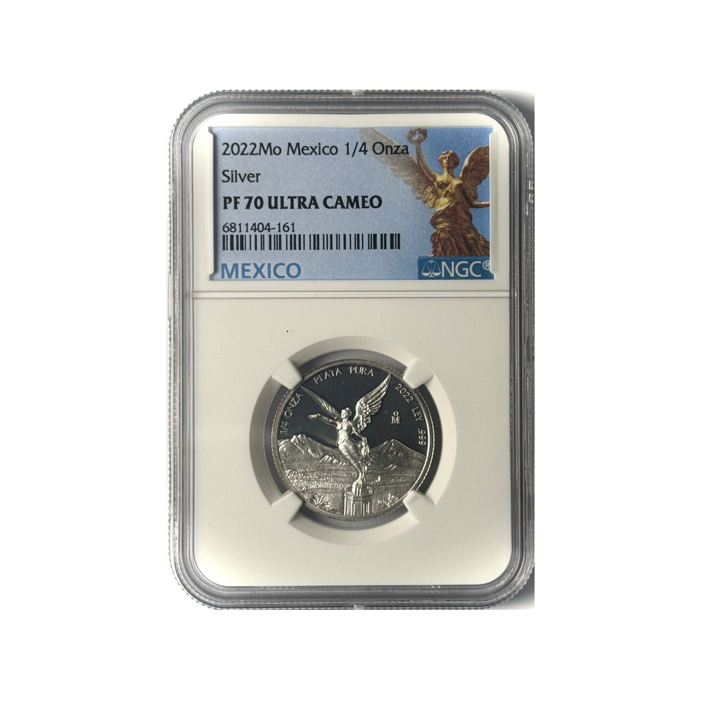 2022-Mo Mexico 1/4oz Silver Libertad Proof NGC PF70 ULTRA CAMEO