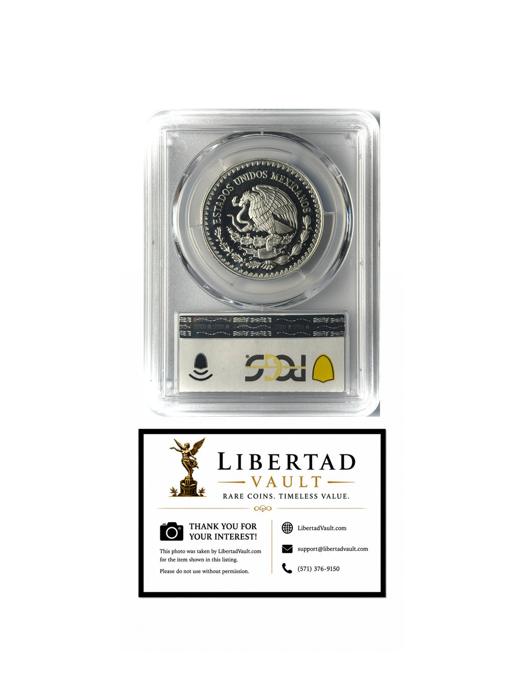 2002-Mo Mexico 1/2oz Silver Libertad Proof PCGS PR69DCAM