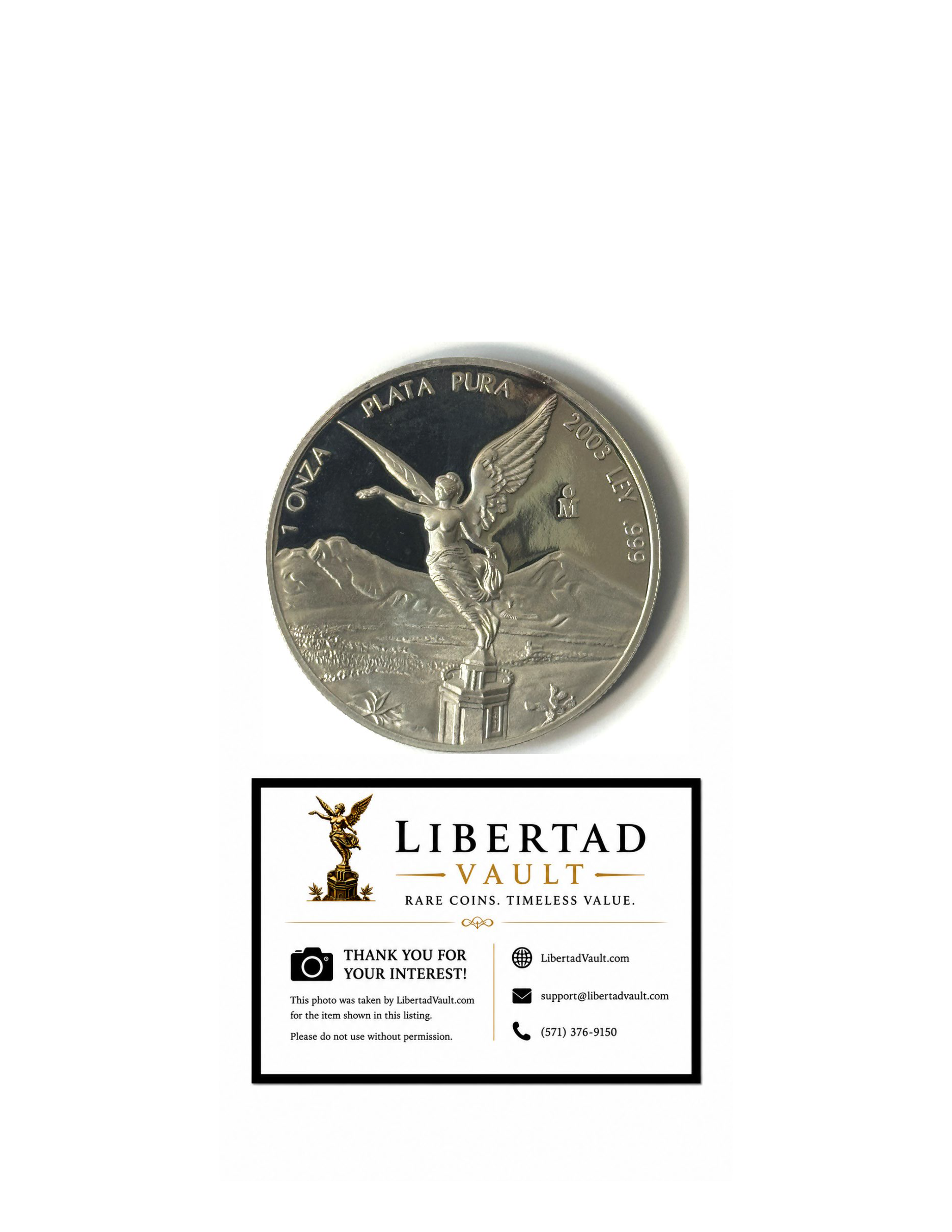 2003-Mo Mexico 1oz Silver Libertad Proof