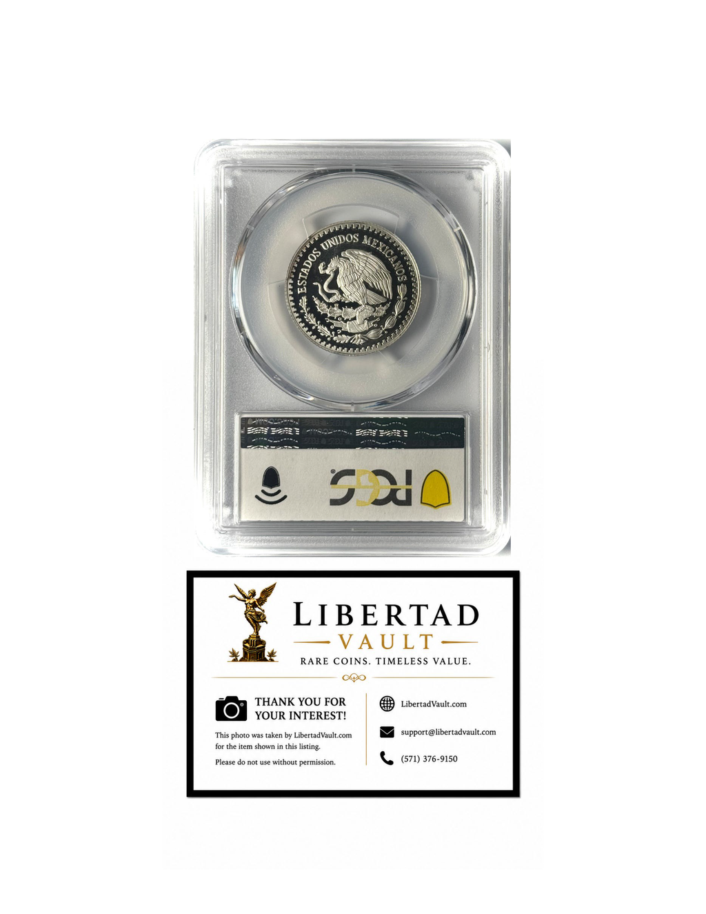 2007-Mo Mexico 1/4oz Silver Libertad Proof PCGS PR69DCAM
