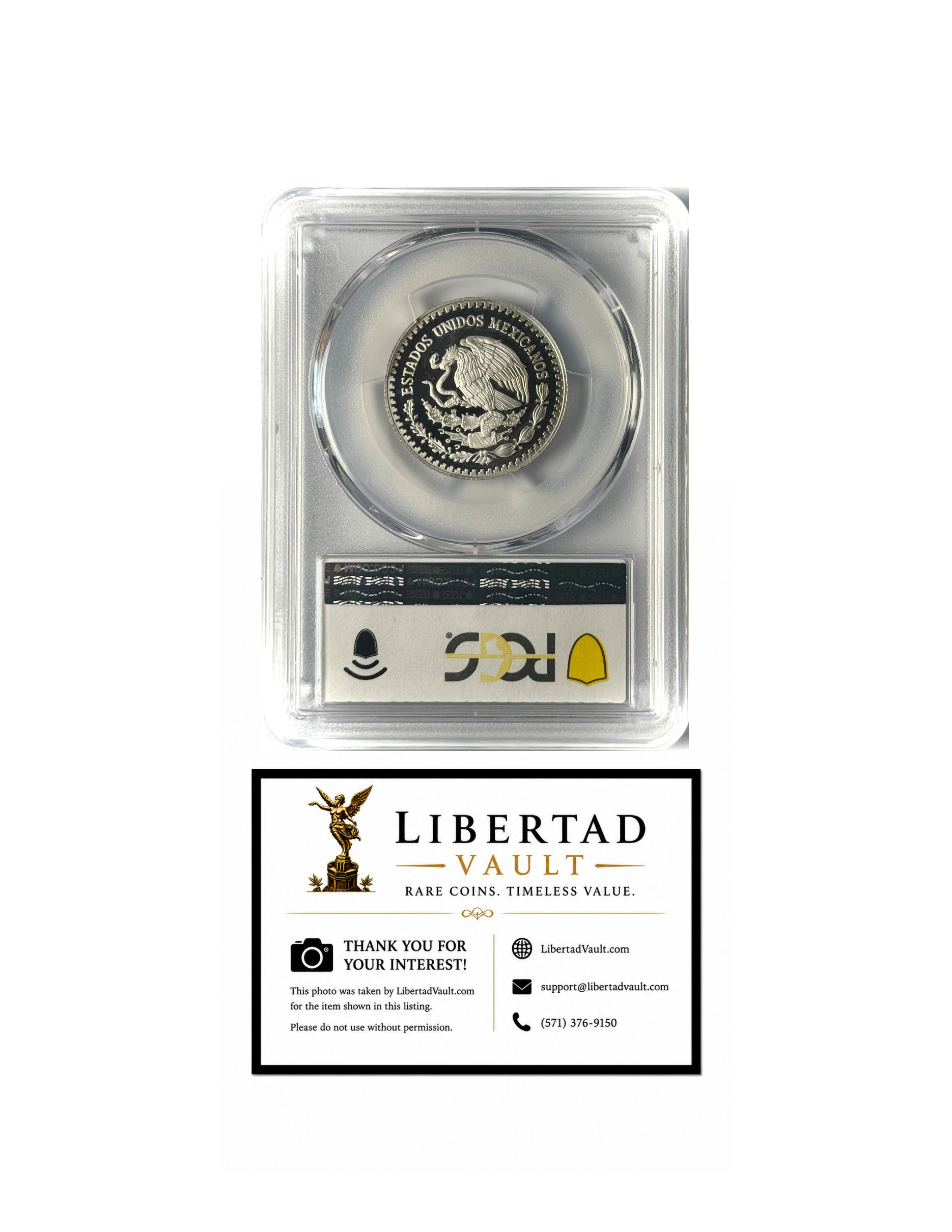 2007-Mo Mexico 1/4oz Silver Libertad Proof PCGS PR69DCAM