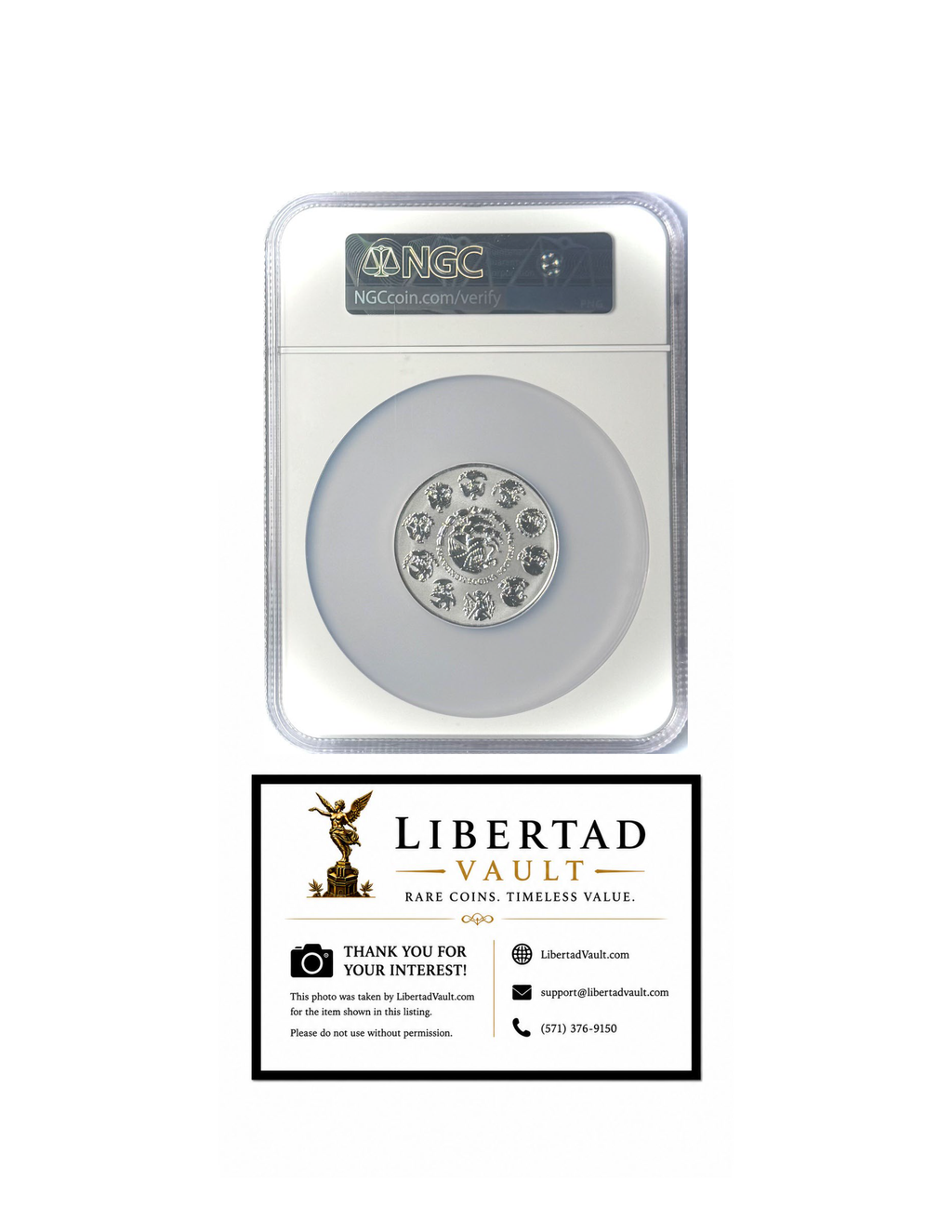 2023-Mo Mexico 2oz Silver Libertad Reverse Proof NGC REVERSE PF70