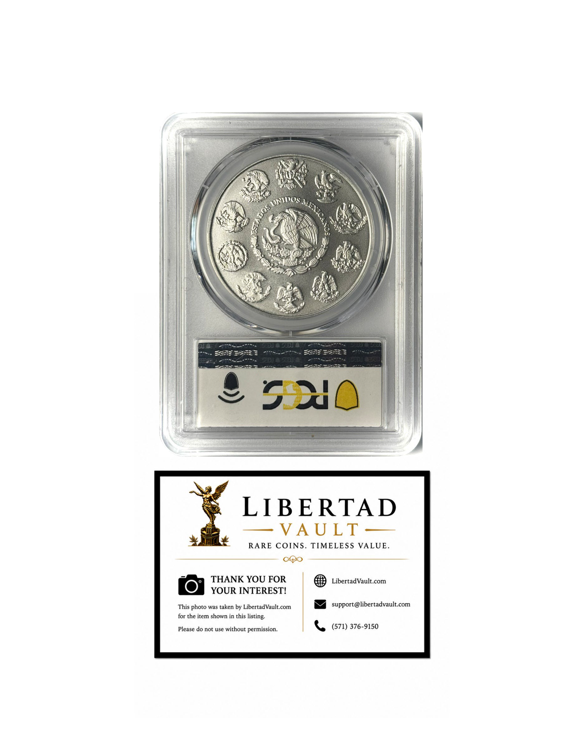 2024-Mo Mexico 1oz Silver Libertad BU PCGS MS70 FDOI